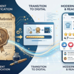 A professional conceptual illustration of a human brain interacting with a 5-star rating scale, vibrant gold and deep blue colors, clean modern digital art style, representing consumer psychology.